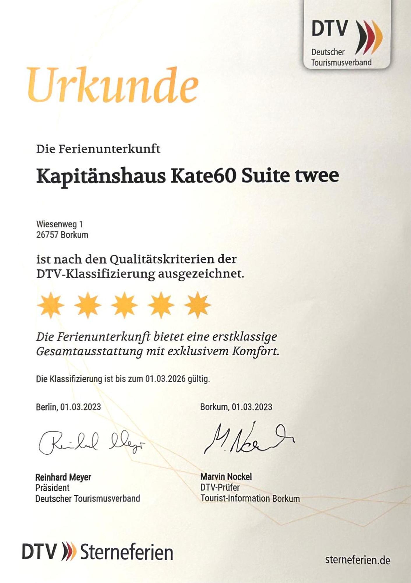 Kapitaenshaus Kate60 Villa Borkum Eksteriør billede